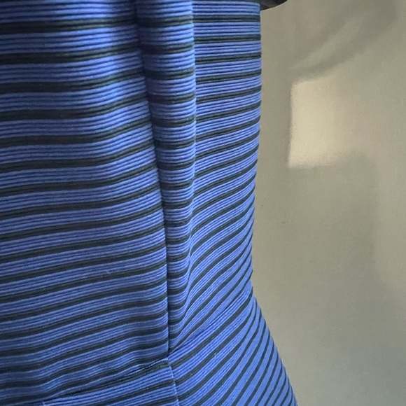 BCBG Navy and Black Sheer Sleeve Mini Dress - Picture 4 of 10